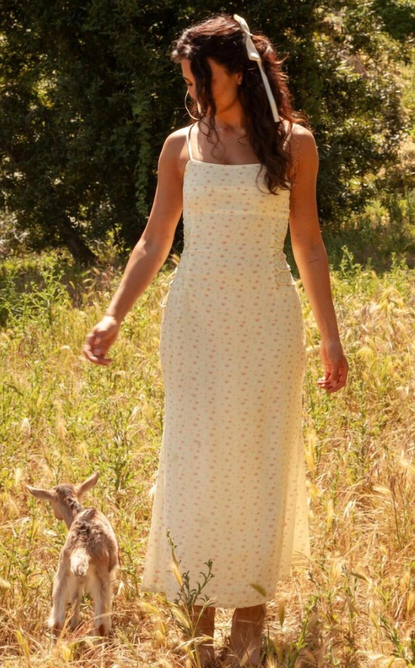 NEW PRAERIE sandy dress in off white